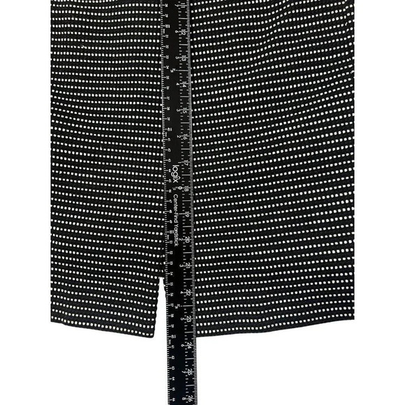 Talbots Jacket Swing Coat Sz 16 Black White Polka Dot Short Career Office - Picture 10 of 10